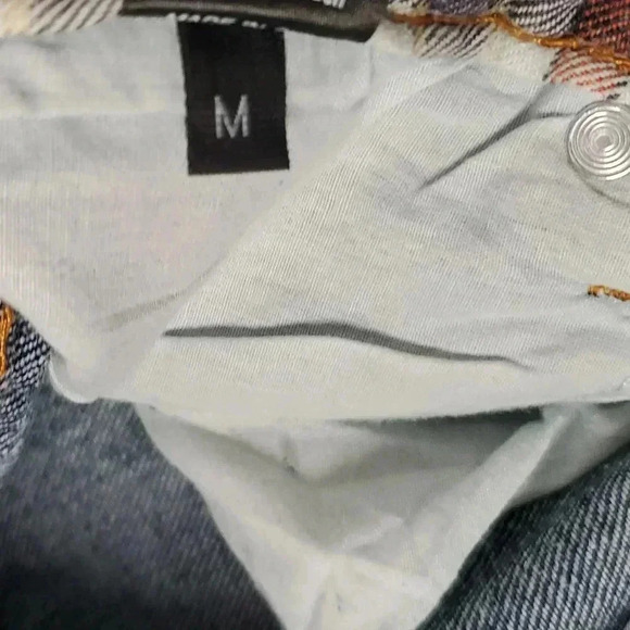 NWT POL  Y2K Distressed MidRise Ripped Straight Leg Jeans SzM W27 - Picture 5 of 10